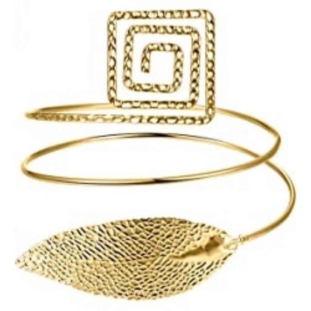 GOLD Upper Arm Cuff Arm Band Jewelry